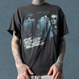 Y2k ZZ Top band t shirt vintage
